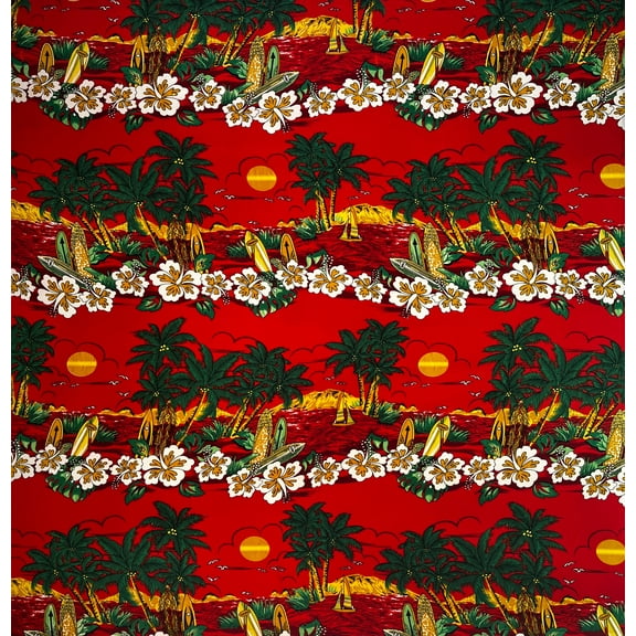 Island Sunset Fabric | Peachskin