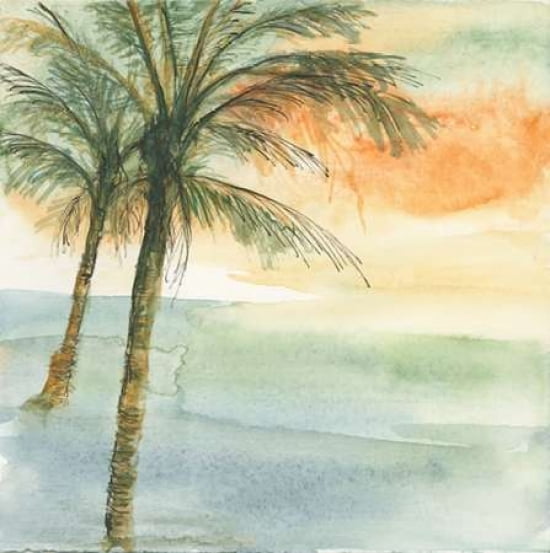 Island Sunset I Canvas Art - Chris Paschke (24 x 24)