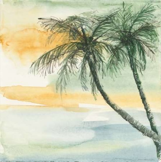 Island Sunset II Canvas Art - Chris Paschke (24 x 24)