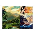thumbnail image 1 of Island Surf Story - Original Collage Art by Wade Koniakowsky - Fine Art Matte Paper Print (Unframed) 20x26in, 1 of 4