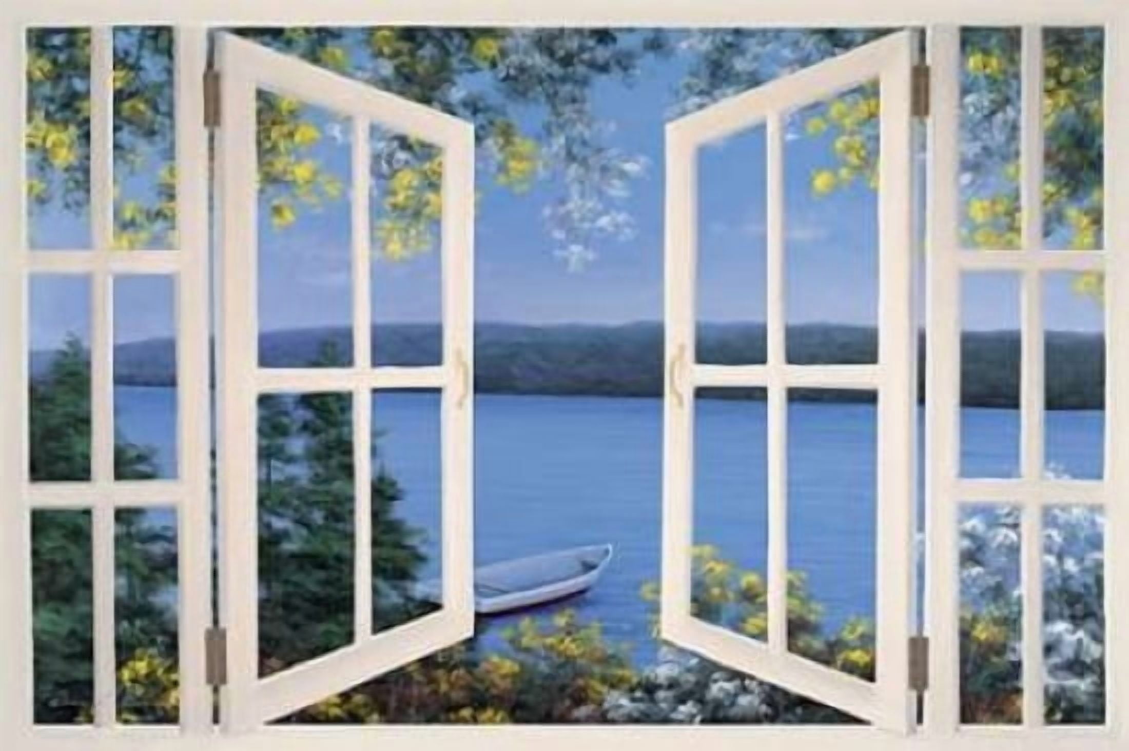 Island Time with Window Canvas Art - Diane Romanello (12 x 18)