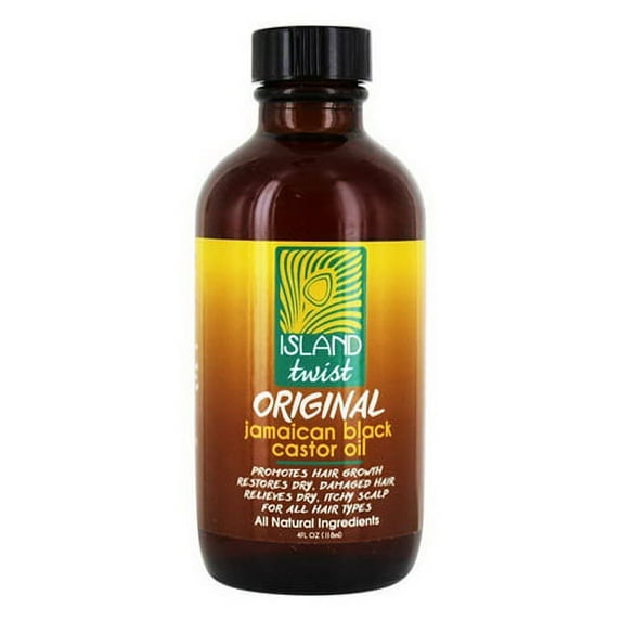 Island Twist 226385 4 fl oz Jamaican Black Castor Oil, Organic