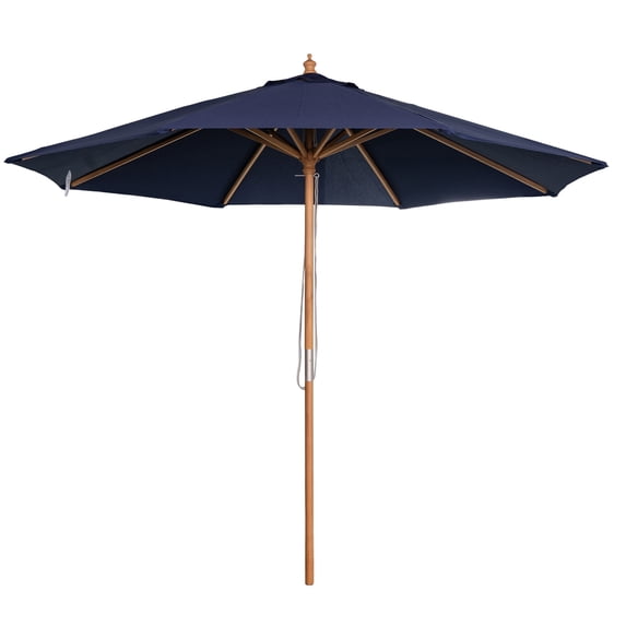 Island Umbrella Cenote 9 ft Navy Blue Octagon Patio Umbrella, Dual ...