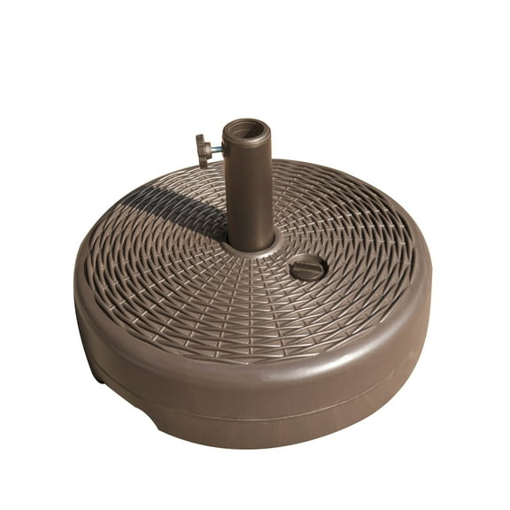 Island Umbrella Fillable Base For 7.5-ft Patio Umbrella for 1.5-1.9-in Pole with Steel Support Rod
