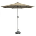 thumbnail image 1 of Island Umbrella Mirage 9-ft Octagonal Market Umbrella - Auto-Tilt with Beige Sunbrella Canopy, 1 of 9