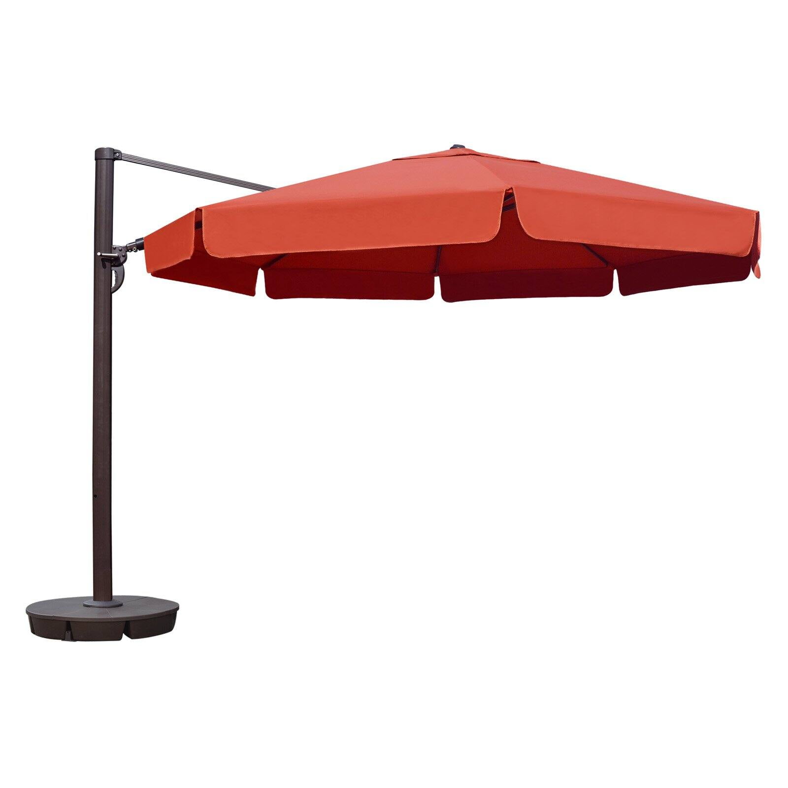 island umbrella victoria 13 ft octagonal cantilever patio umbrella reviewss Treasure Garden 13' AKZ PLUS Octagon and a foot pedal rotates the entire canopy 360 degrees so you can track the sun throughout the day without touching the base 13' Cantilever | Patio Umbrellas