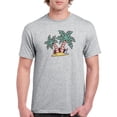 thumbnail image 1 of Island W Palm Trees T-Shirt Men -Smartprints Designs, Male XX-Large, 1 of 4