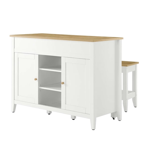 Island and Stool, White Oak, Wood, Kitchen Cafe Bistro Hospitality Restaurant, Modern Contemporary HB36733