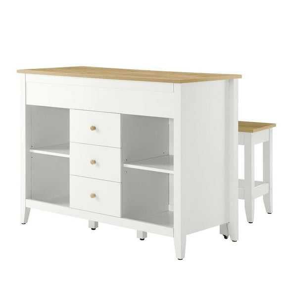 Island and Stool, White Oak, Wood, Kitchen Cafe Bistro Hospitality Restaurant, Modern Contemporary HB36734