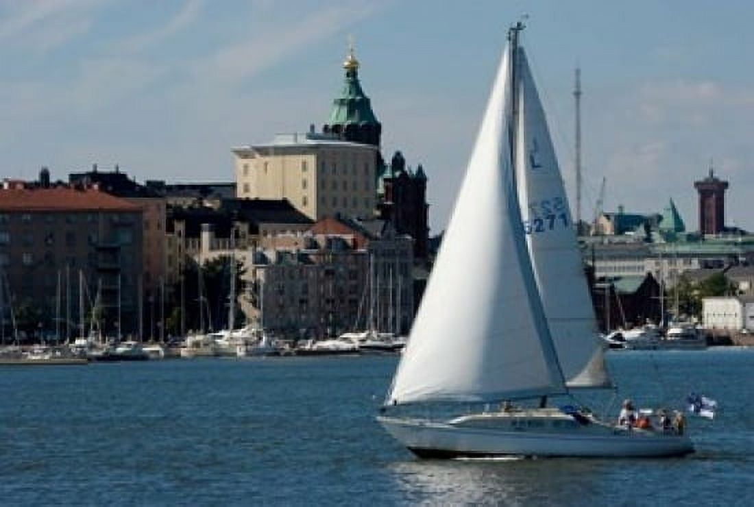 Island in Helsinki Harbor Canvas Art - Jaynes Gallery DanitaDelimont (36 x 24)