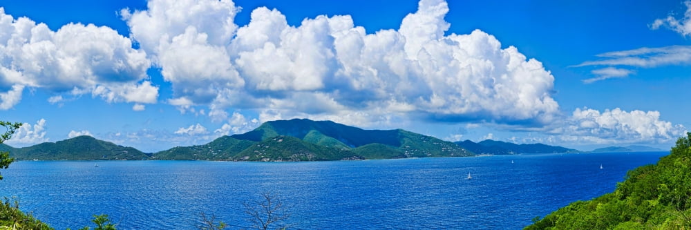 Island in the Caribbean sea Tortola British Virgin Islands Canvas Art - Panoramic Images (27 x 9)