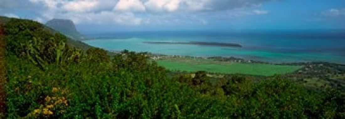Island in the Indian Ocean Mauritius Island Mauritius Canvas Art - Panoramic Images (18 x 7)