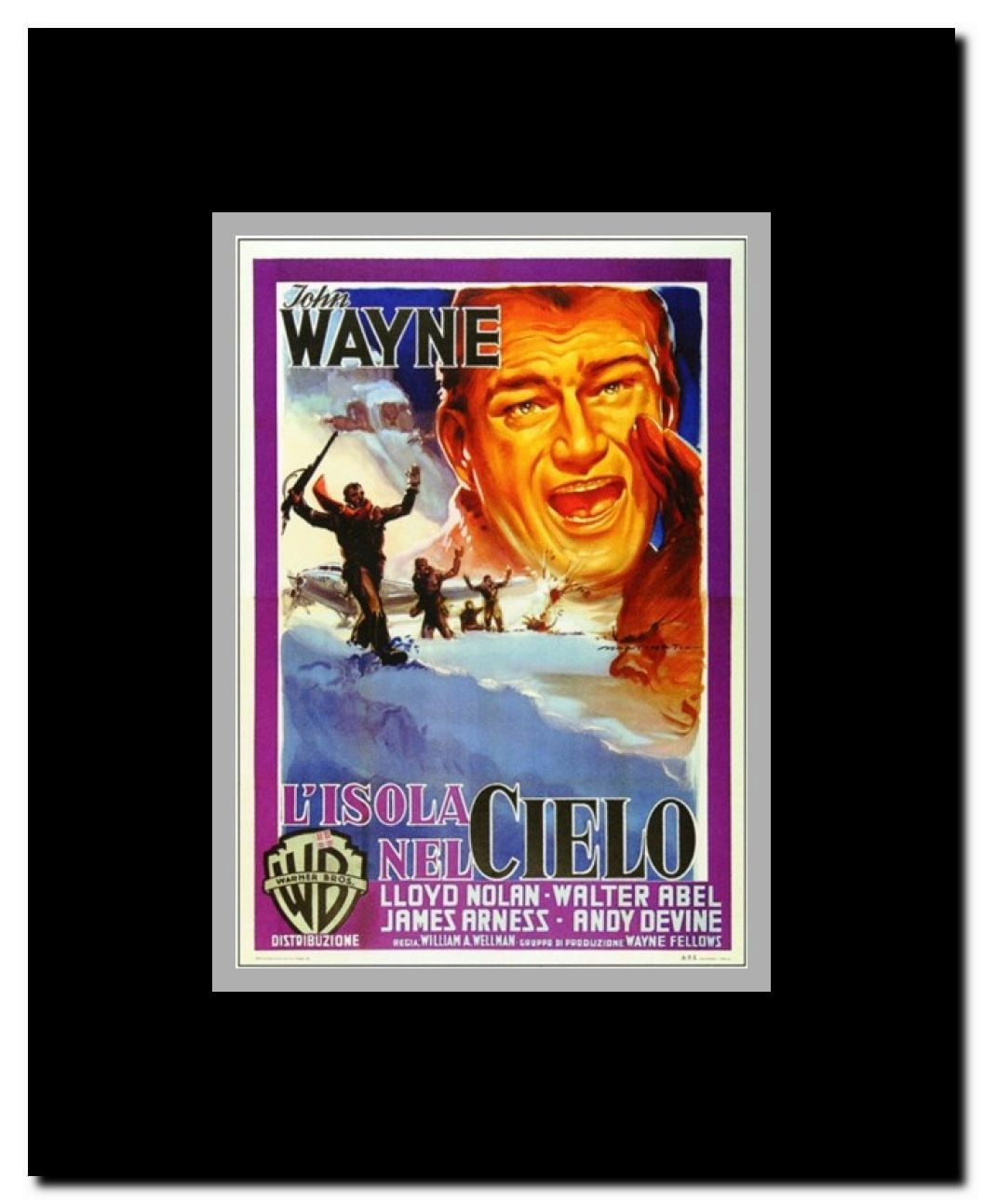 Island in the Sky Framed Movie Poster