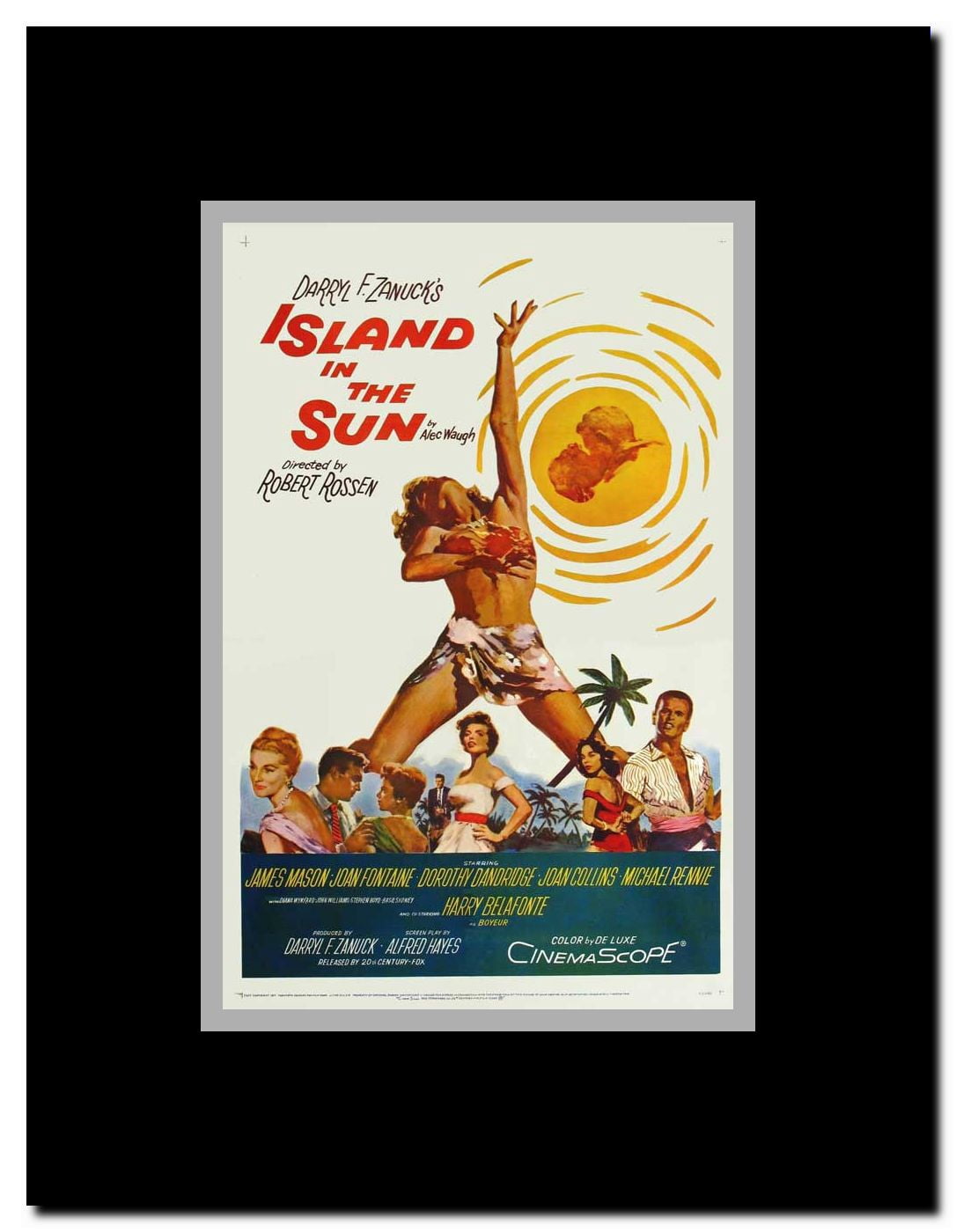 Island in the Sun Framed Movie Poster