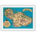 thumbnail image 1 of Island of Maui Hawaii - Vintage Pictorial Map by Ruth Taylor White c.1941 - Japanese Unryu Rice Paper Art Print (Unframed) 18 x 24 in, 1 of 4