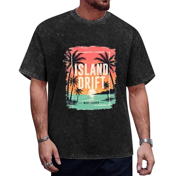 IslandGlowUnisex Graphic T-Shirt, Casual Short Sleeve Crewneck Tee, Soft Pullover Top for Everyday Wear