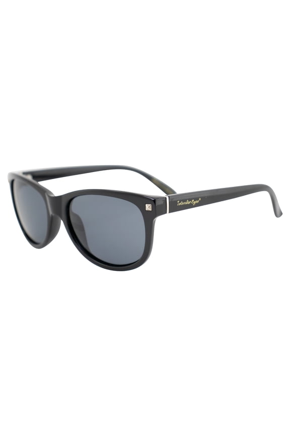Barbados Polarized Sunglasses for Men or Women Black Frame w/ Smoke Lens