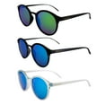 thumbnail image 1 of Islander Eyes Maldives Polarized Sunglasses for Men and Women 3 Pairs Oversized Round Black, Grey & White Frames w/Blue & Green Mirror Lenses, 1 of 9