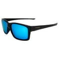 thumbnail image 1 of Islander Eyes Roatan Polarized Sunglasses for Men or Women Square-Shaped Black Frame w/ Blue Mirror Lens, 1 of 6