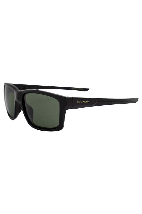 Roatan Polarized Sunglasses for Men or Women Square-Shaped Black Frame w/ Grey Lens