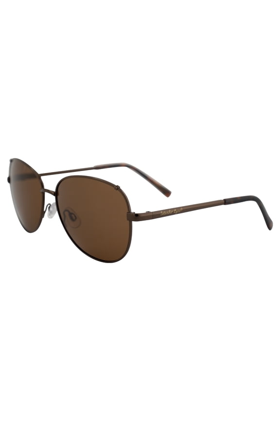 Vanuatu Polarized Sunglasses for Men or Women Aviator Style Tortoise Frame w/ Brown Lens