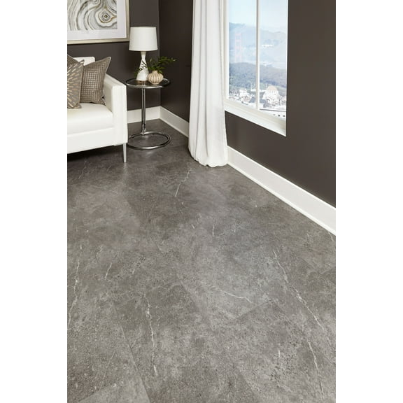 Islander Flooring Melbourne Sandstone Painted Bevel Vinyl Flooring 0.24 in. Thick x 12 in. Width x 24 in. Length (18 sq. ft. / 9pcs per box)