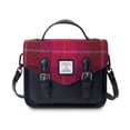 thumbnail image 1 of Islander Harris Tweed Mini Calton Satchel 'Fuchsia Tartan', 1 of 4