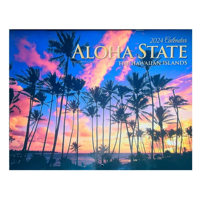 Islander Group Hawaii Hawaiian 2024 Twelve Month Calendar, 11" x 8.5