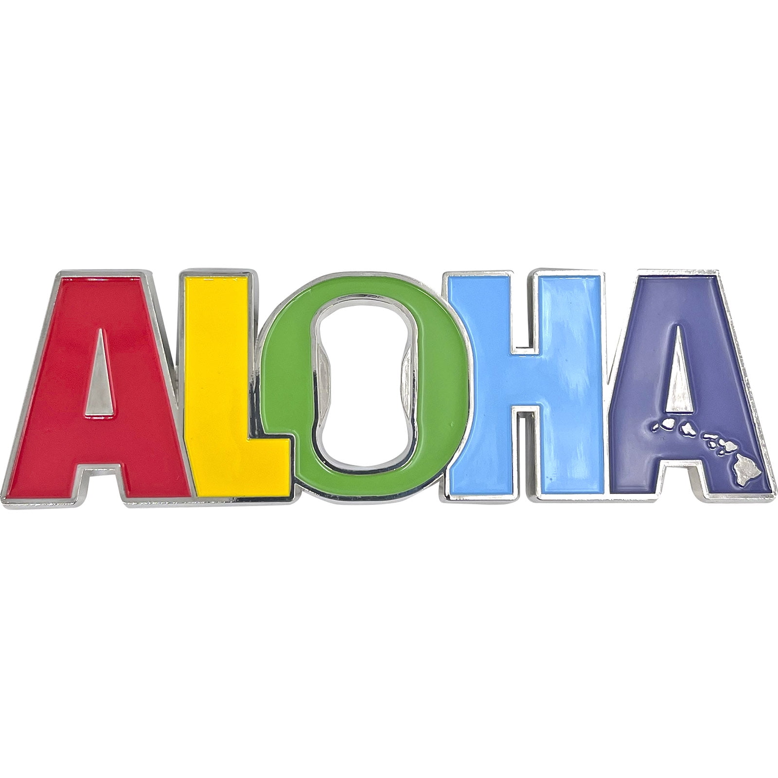 Islander Hawaiian-Themed Magnetic Metal Bottle Opener (Choose Design)