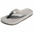 thumbnail image 1 of Islander Men Women All-Weather Comfortable Beach Flip-Flop Sandals Slippers - Grey - M6/W8, 1 of 5