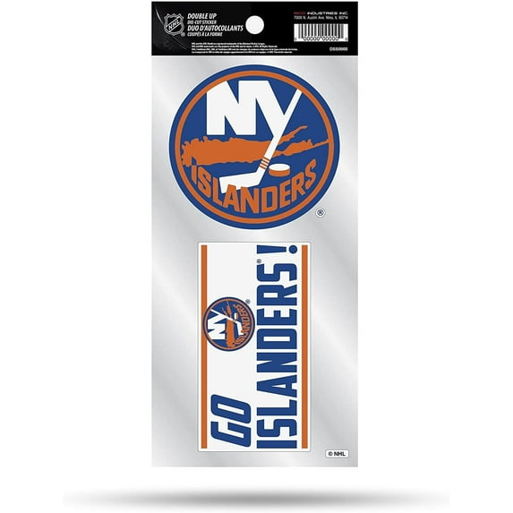 Islanders Double Up Die Cut Sticker