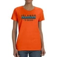 thumbnail image 1 of Islands To Beach Text Shaped T-Shirt Women -Image by Shutterstock, Female Small, 1 of 4