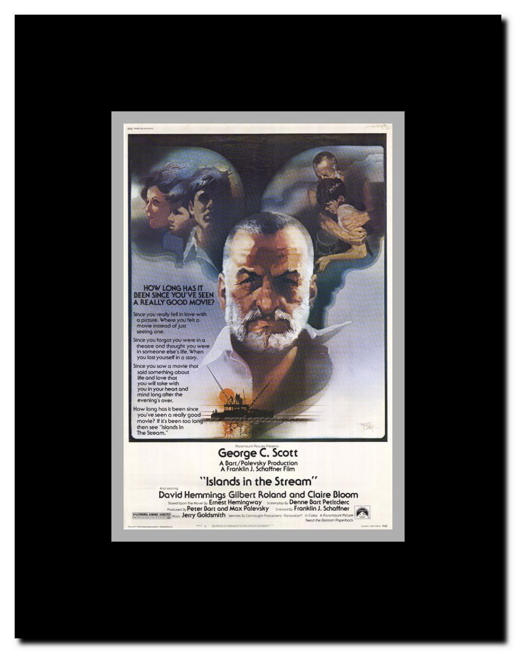 Islands in the Stream Framed Movie Poster