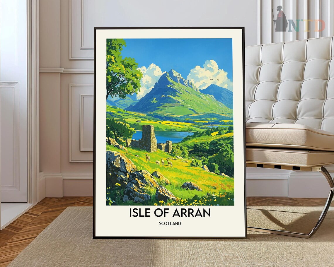 Isle Of Arran Print, Isle Of Arran Poster, Isle Of Arran Wall Art ...