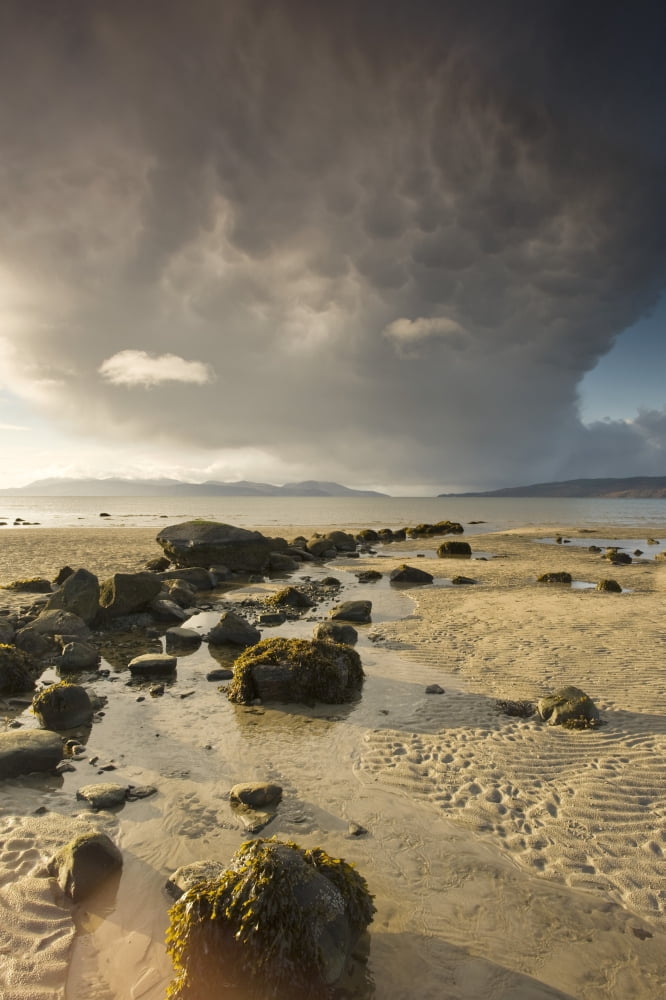 Isle Of Arran Argyll And Bute Scotland Beach At Low Tide Canvas Art - John Short Design Pics (11 x 17)