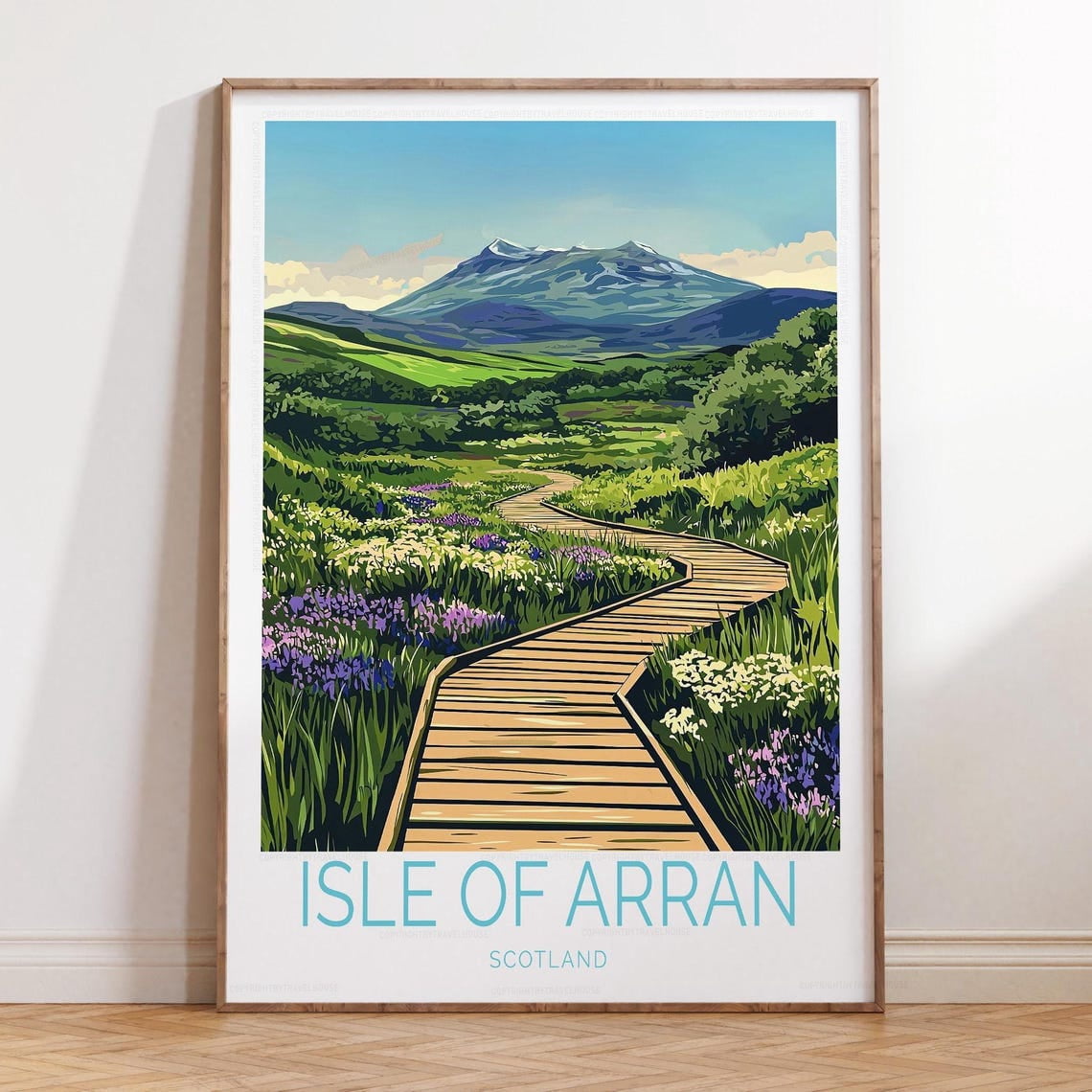 Islander Sliipper Isle Of Arran Scotland Wall Art Print, Island Travel Decor - Walmart.com