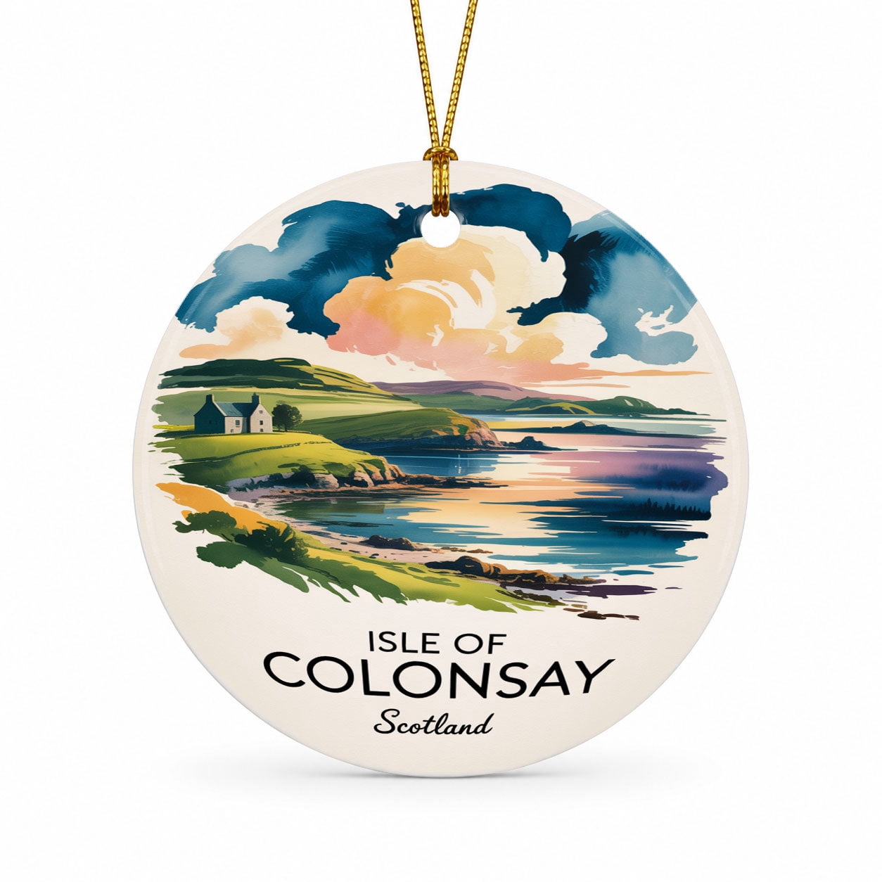 Isle Of Colonsay Vacation Memory Keepsake, Scotland Christmas Travel ...