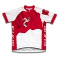 thumbnail image 1 of Isle Of Man Flag Short Sleeve Cycling Jersey  for Women - Size XS, 1 of 3