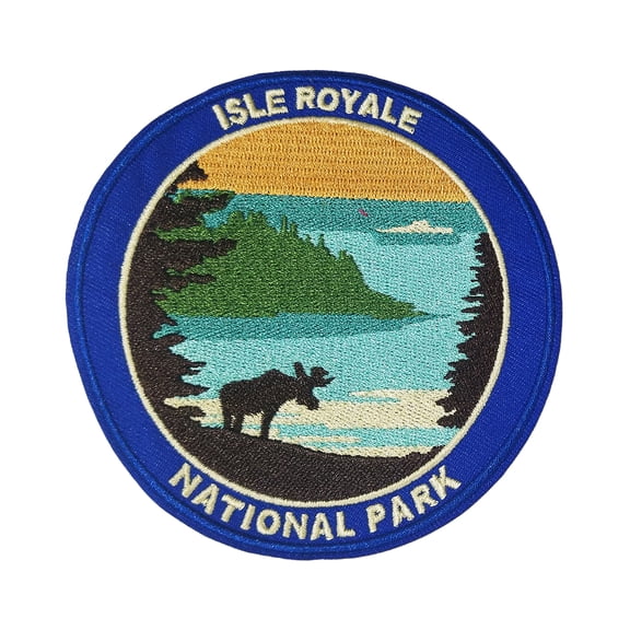 Isle Royale National Park Embroidered Patch Iron/Sew-On Applique Travel Souvenir
