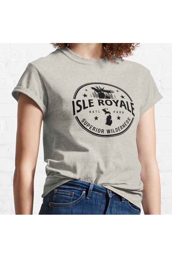 Isle Royale National Park Logo Badge Classic T-shirt