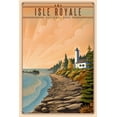 thumbnail image 1 of Isle Royale National Park, Michigan, Lithograph National Park Series (24x36 Giclee Gallery Art Print, Vivid Textured Wall Decor), 1 of 3