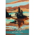 thumbnail image 1 of Isle Royale National Park, Michigan, Painterly National Park Series (12x18 Wall Art Poster, Room Decor), 1 of 3