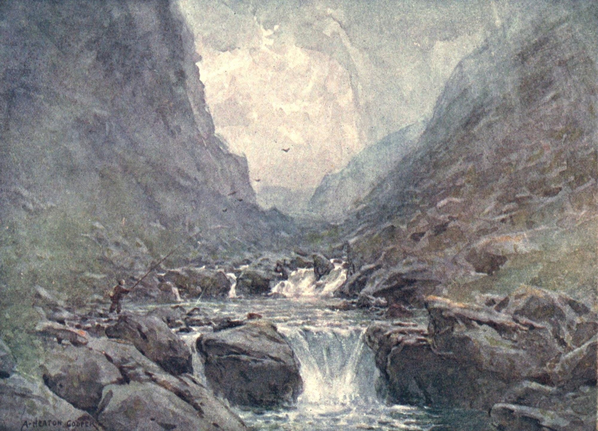 Isle of Man 1911 Glen Maye Canvas Art - Alfred Heaton Cooper (18 x 24)