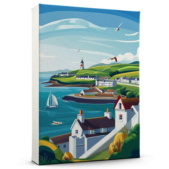 Isle of Man Canvas, Travel Canvas, City Prints Wall Decor, United Kingdom Canvas Decor, Isle of Man Travel Canvas, United Kingdom Canvas - 106AZ647