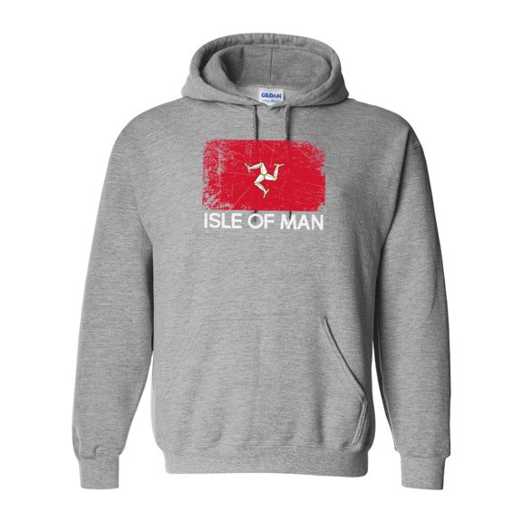 Isle of Man Flag Design Vintage Made In Gift Manx Culture Souvenir Travel Hoodie Unisex, up to 5XL