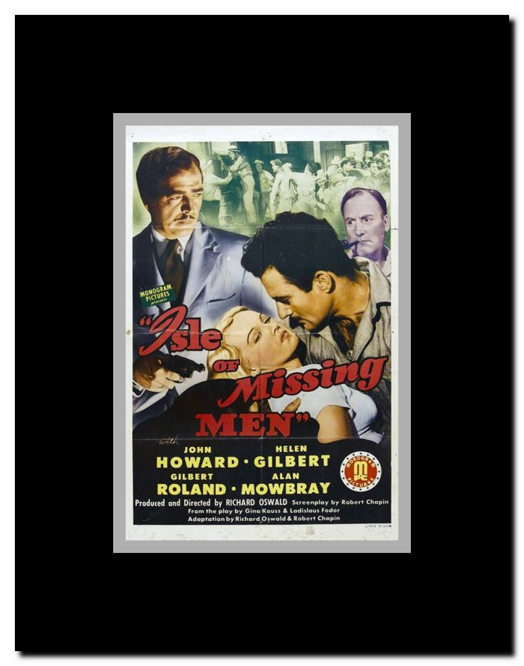 Isle of Missing Men Framed Movie Poster