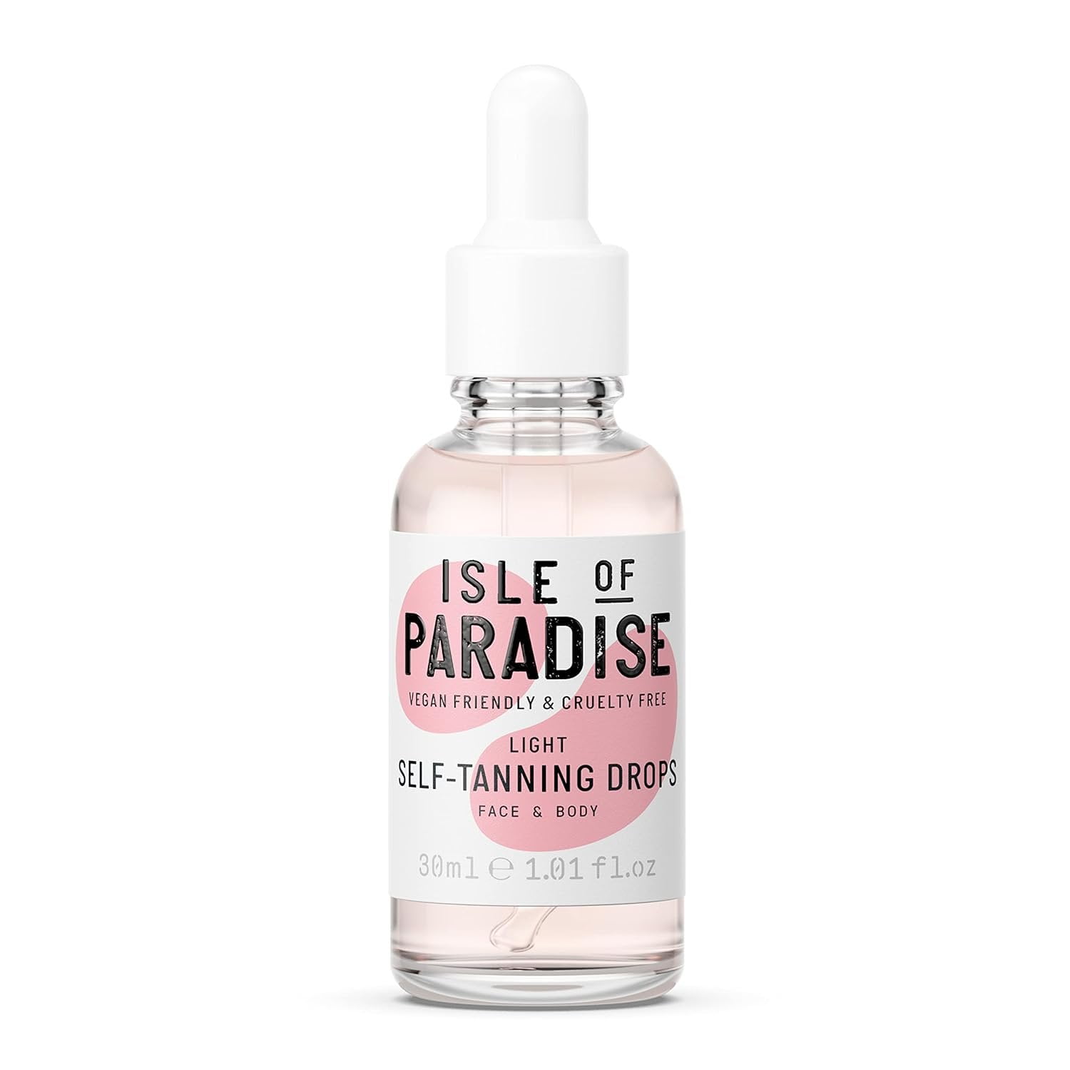 Isle of Paradise Self Tanning Drops, Light Sunkissed Glow - Vegan and Cruelty Free Self Tan Drops, 1.01 Fl Oz