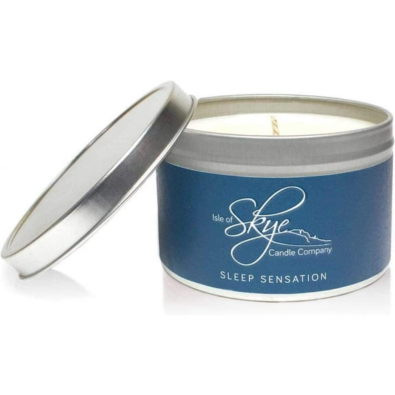 Isle of Skye Candles Co. Sleep Sensation Travel Container Natural Soy Wax 30h Candle Handmade in Scotland