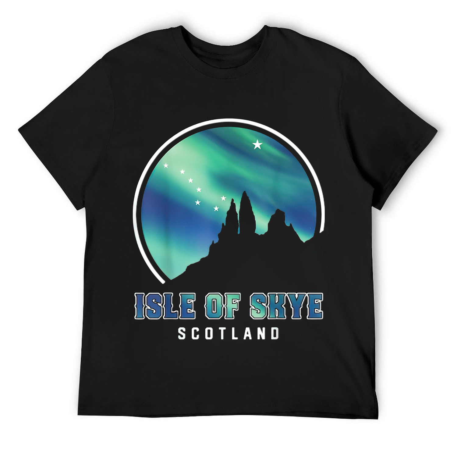 Isle of Skye Scotland Northern Lights Souvenir TShirt