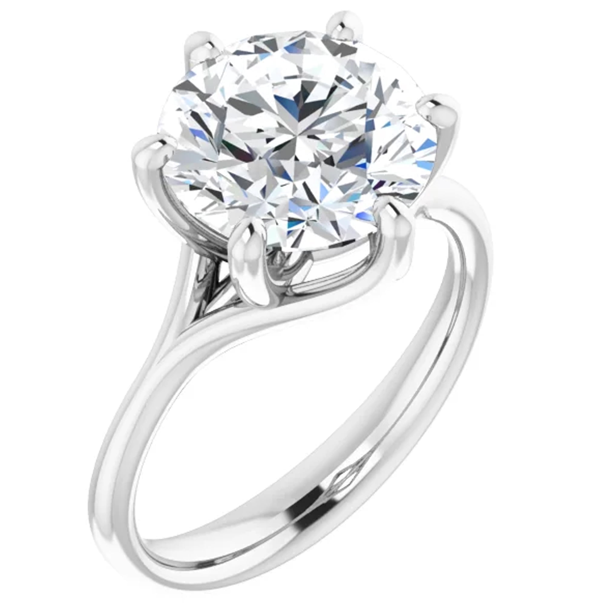 ISANORA Islenora 3 Carat Lab Grown Diamond Engagement Ring Round Solitaire